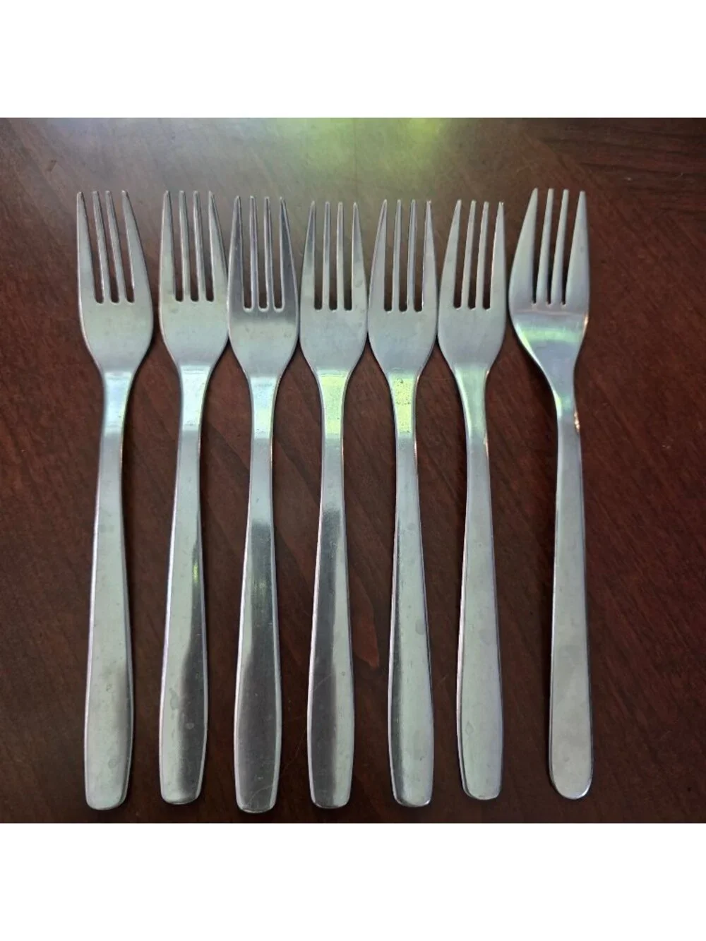 Set Of 7 Ikea 22185 Stainless Steel Dinner Forks Flatware Silverware
